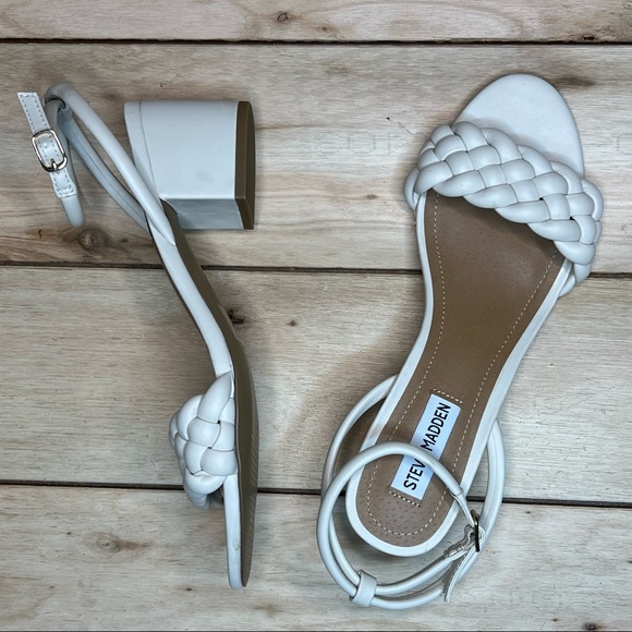 Steve Madden Braided Block Sandals - Picture 12 of 16